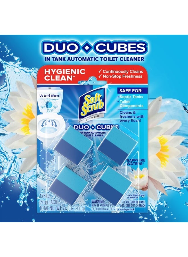 Soft Scrub - In-Tank Toilet Cleaner Duo-Cubes, Sapphire Waters, 4 Count - Image 1