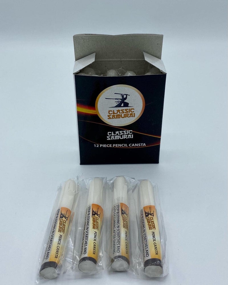 Classic Samurai Styptic Pen Type Traditional Shaving Cut Alum Block 12-Pack - Image 1