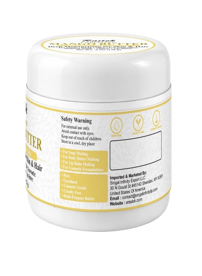 Raslok Unrefined Mango Butter 6 oz (170 g) – 100% Pure Natural Mango Butter for Skin, Hair, DIY Soap, Lotion, Lip Balm & Body Butter – Cosmetic Grade, Raw, Multi-Purpose Moisturizing Butter - Image 3