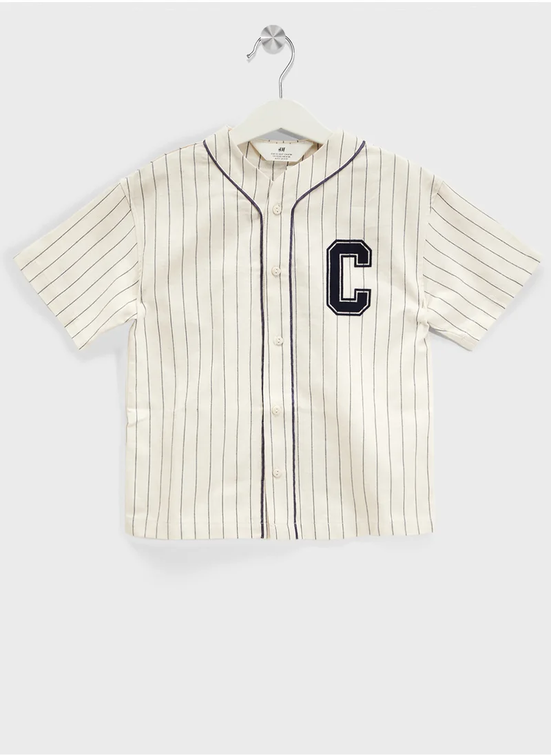 H&M Appliquéd Baseball Shirt