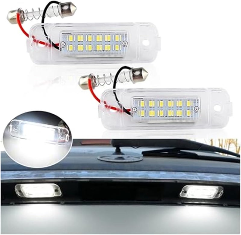 QASULER 2Pcs License Plate Light Assembly for Benz - Image 3