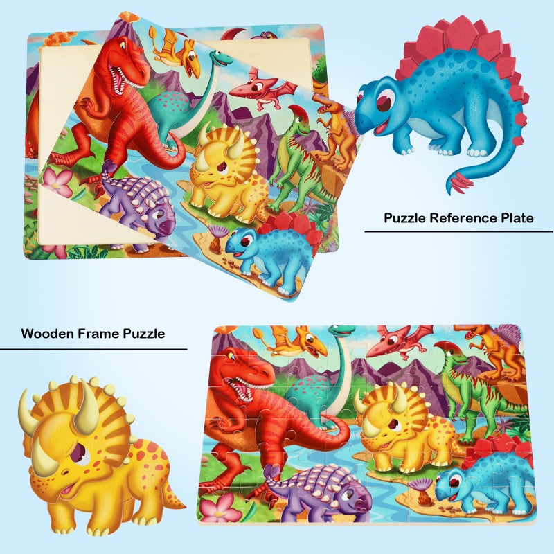 OSBOO Wooden Puzzles for Kids Ages 4-6-8, 48 Piece Jigsaw Puzzles for Kids 3 4 5 6 7 8 Year Old, Toddler Children Preschool Puzzles Educational Toys for Boys and Girls - Image 3