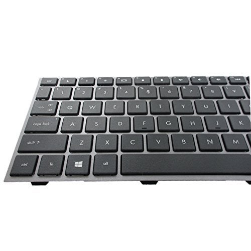 SUNMALL New Laptop Keyboard with Frame for HP ProBook 4540s 4540 4545s Series Compatible with Part Number 702237-001 683491-001 701485-001 Grey Frame US Layout - Image 5