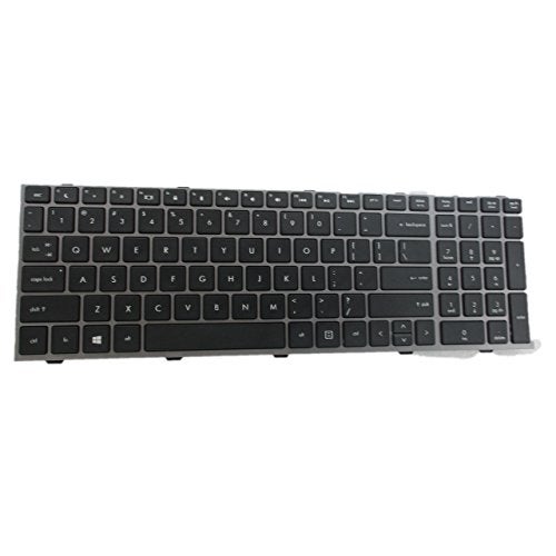 SUNMALL New Laptop Keyboard with Frame for HP ProBook 4540s 4540 4545s Series Compatible with Part Number 702237-001 683491-001 701485-001 Grey Frame US Layout - Image 3