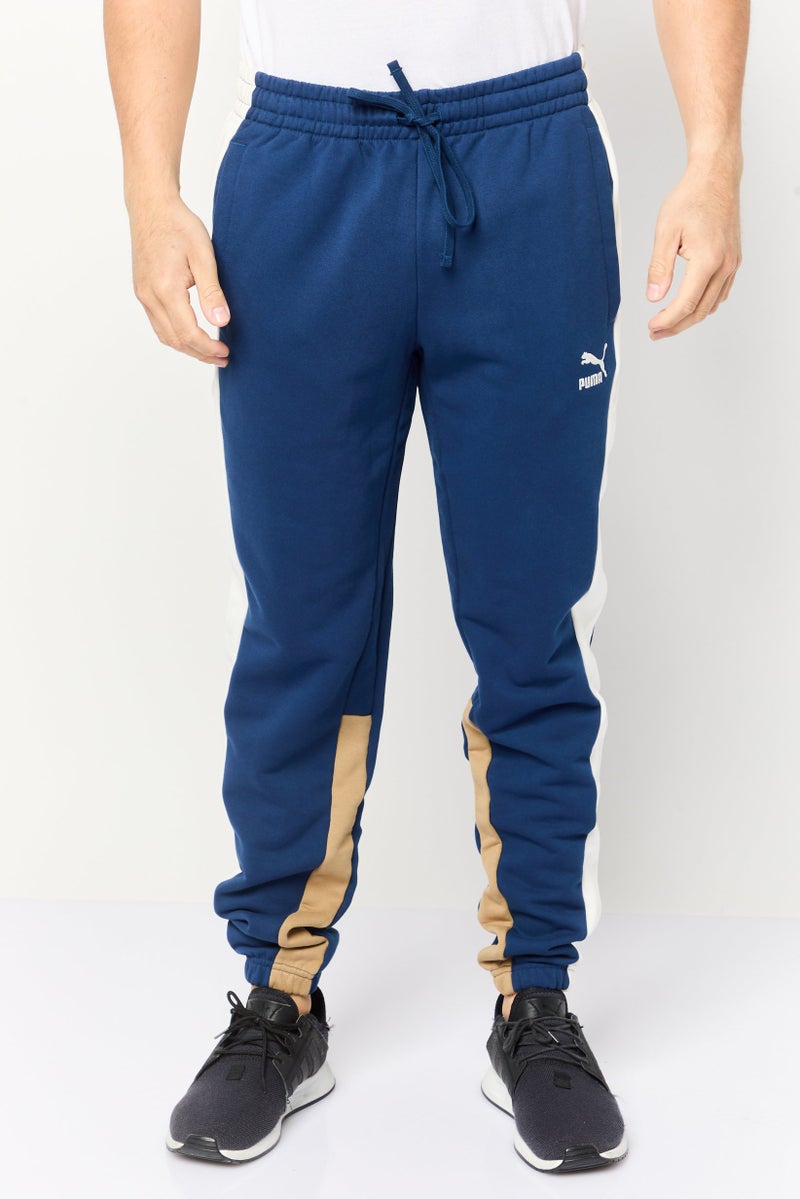PUMA Men Sportswear Fit Running Sweatpants, Navy Blue - Image 1
