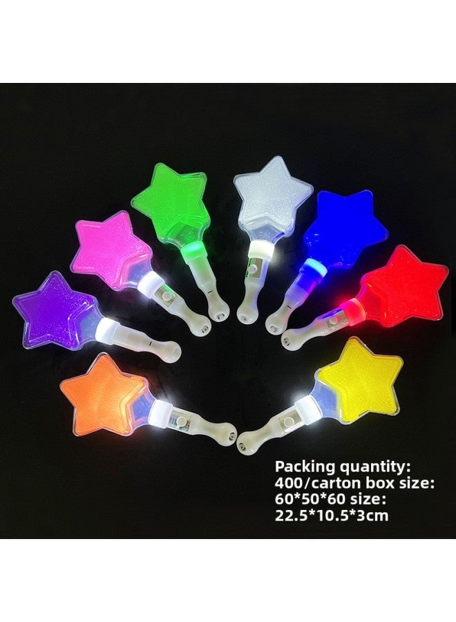 Short Five-pointed Star Love Flash Stick Luminous Stick Fluorescent Stick Wholesale Luminous Stick To Push Small Gifts Luminous Stall 