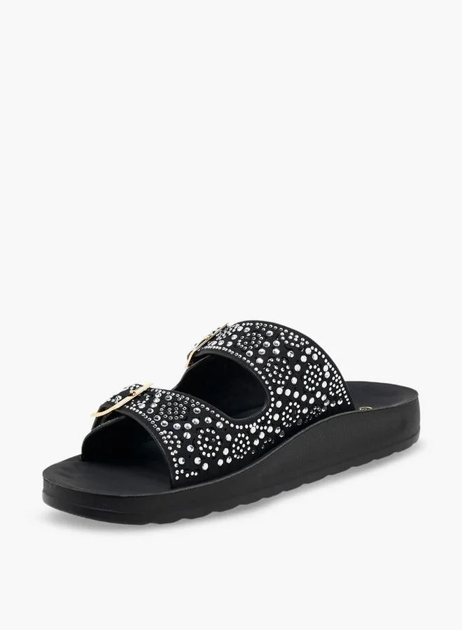 Le Confort BLACK Women Slip-On Comfort Sandals for Women | Best Price UAE