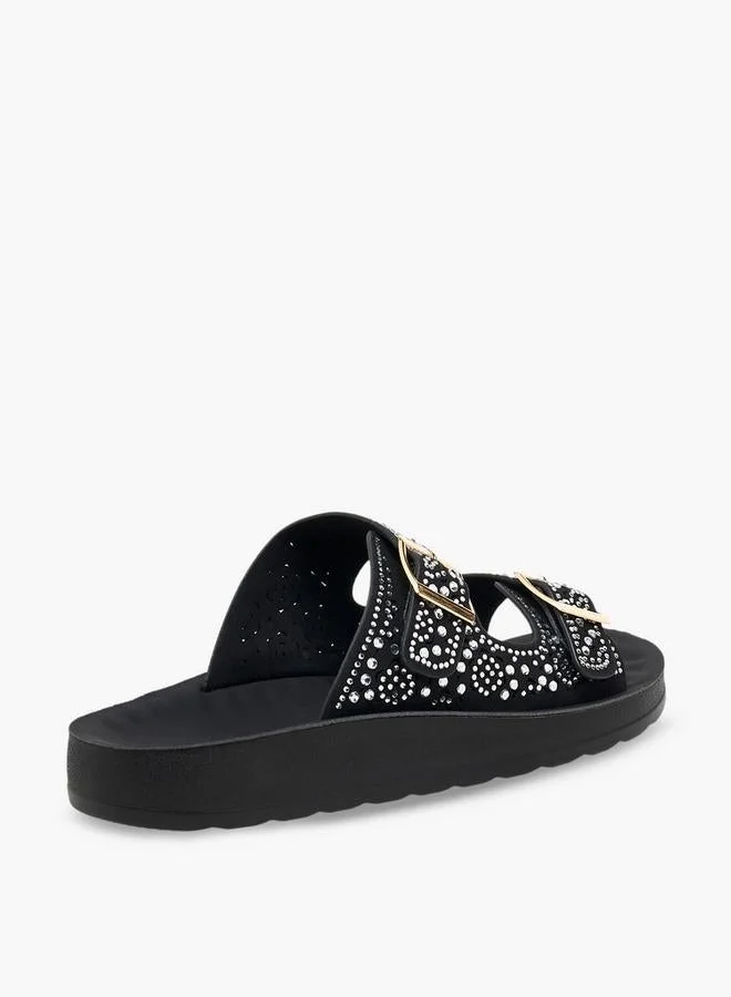 Le Confort BLACK Women Slip-On Comfort Sandals for Women | Best Price UAE