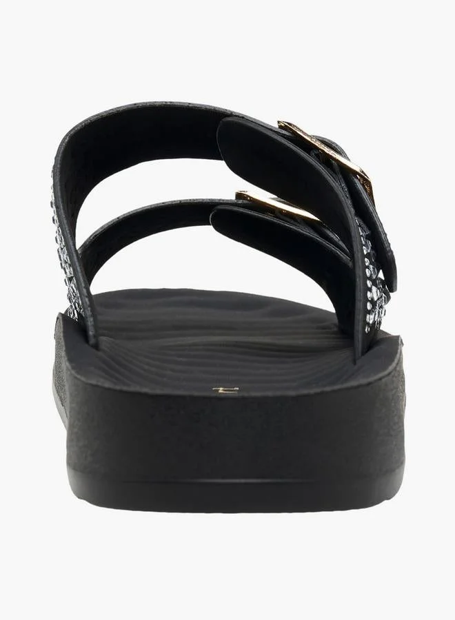Le Confort BLACK Women Slip-On Comfort Sandals for Women | Best Price UAE