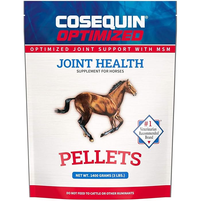 Nutramax Laboratories Optimized Pellets with MSM Joint Health Supplement for Horses - with Glucosamine and Chondroitin, 1400 Grams - Image 1