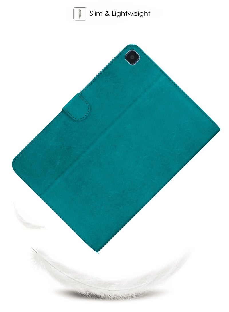 Wtech PU Leather Magnetic Closure Flip Case Cover For Honor Pad X8 / Honor Pad X8 Lite 2022 Sea Green - Image 2