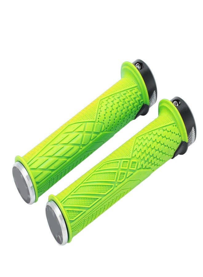 ENLEE 2pcs/set Bike Handlebar Grip Anti Slip Texture Durable Bicycle Handlebar Cover GripsGreen - Image 4