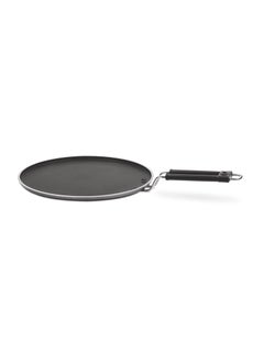 MILTON Pro cook MILTON Pro cook Black Pearl Aluminium Non Stick Flat Dosa Tawa 30 cm Gas Induction Compatible Bakelite Handle and Metal Spoon Friendly Grey 1 Years Warranty  - Image 2
