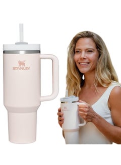 40oz Quencher H20 Flowstate Stainless Steel Vacuum Insulated Tumbler with Lid and Straw for Water, Iced Tea or Coffee, Smoothie and More