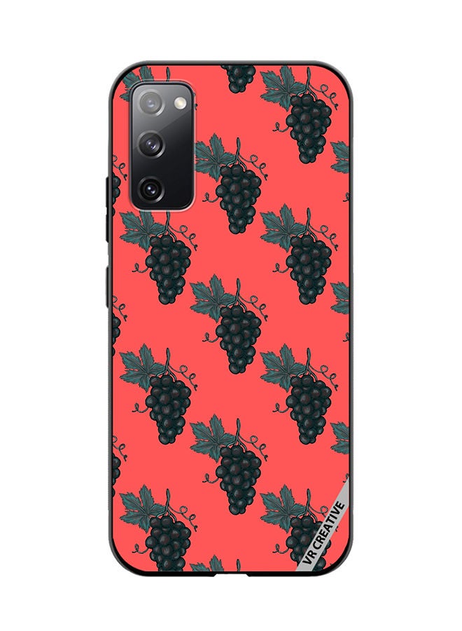 VR CREATIVE Protective Case Cover For Samsung Galaxy S20 FE 5G Grape Design Multicolour - Image 1