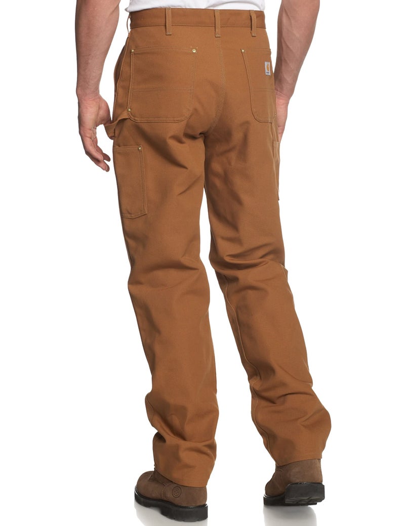 Carhartt Men's Firm Duck Double-Front Work Dungaree Pant B01, Black, 32W X 34L - Image 2