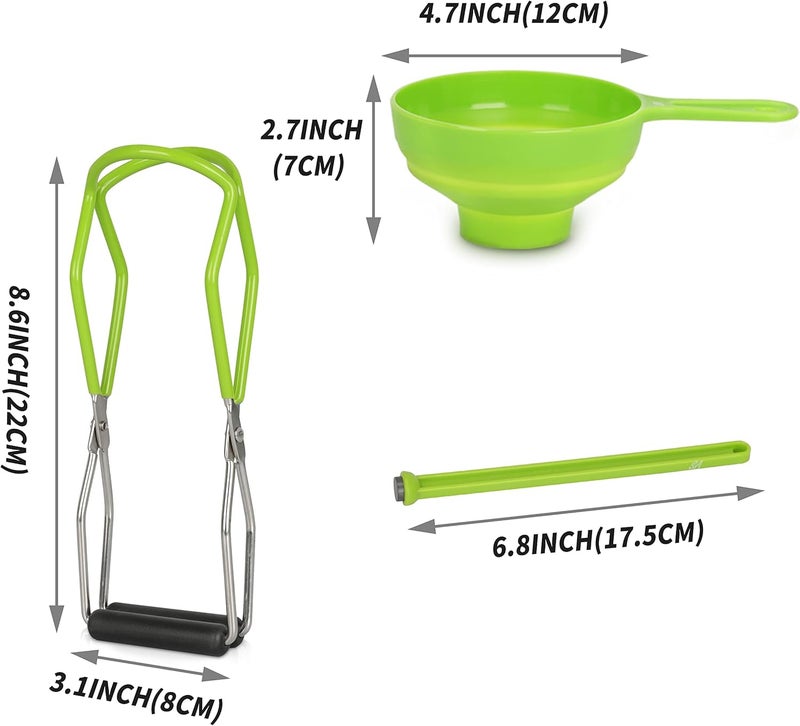 Supa Ant Canning Supplies Starter Kit (Food Grade) - Home Canning Kits Set for Beginners - 3 Pieces Including Wide Mouth Jar Funnel, Magnetic Lid Lifter, Stainless Steel Jar Lifter (Assembled in USA) - Image 4