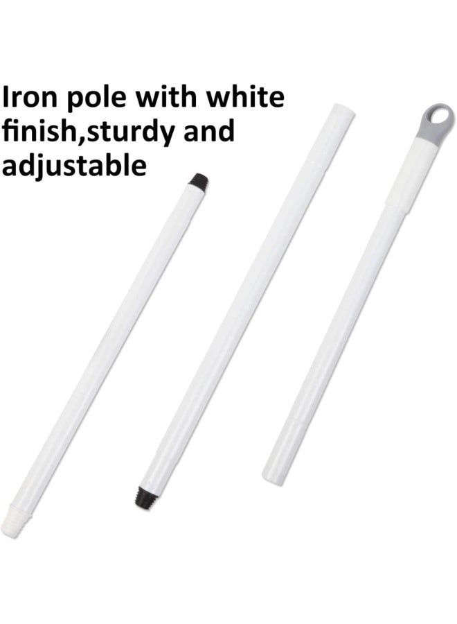 NXT Floor Scrub Brush with Long Handle - 2-in-1 Stiff Bristle Scrubber and Squeegee for Bathroom, Tile, Grout, Kitchen, Patio, and Garage - Image 5