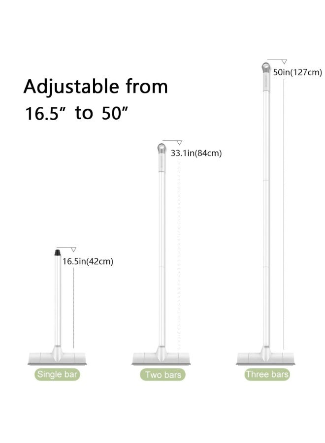 NXT Floor Scrub Brush with Long Handle - 2-in-1 Stiff Bristle Scrubber and Squeegee for Bathroom, Tile, Grout, Kitchen, Patio, and Garage - Image 4