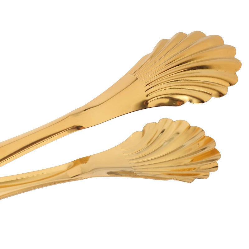 2Pcs 9 Inch Stainless Steel Food Tongs for BBQ Grilling Kitchen Cooking Serving - Image 4