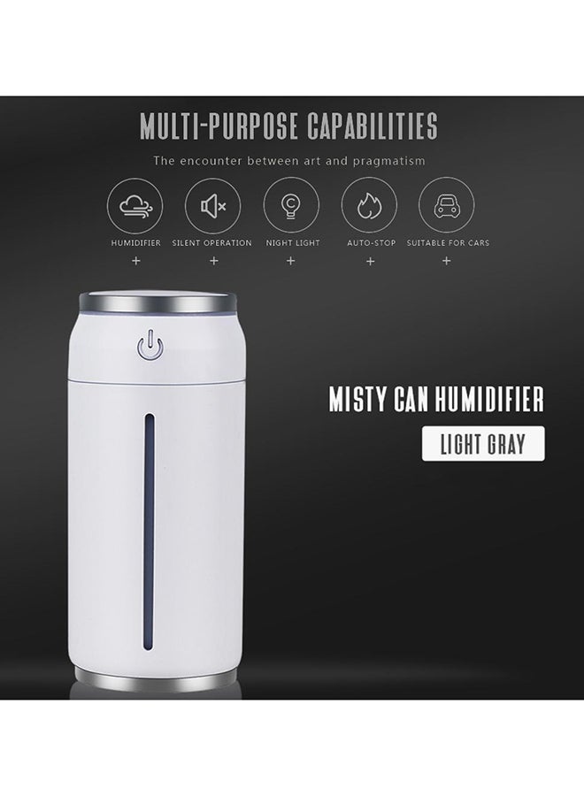 NIBEMINENT 3-In-1 USB Air Humidifier with LED Night Light Mini Fan White - Image 3