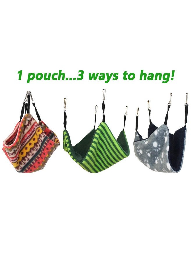 EXOTIC NUTRITION Parachute Pouch (Giraffe) - Hanging Fleece Cage Accessory Toy for Sugar Gliders, Marmosets, Rats, Hamsters, Flying Squirrels, Ferrets, Birds, Chinchillas, Parrots - Hammock, Tower, Bed, Nest Pouch - Image 2
