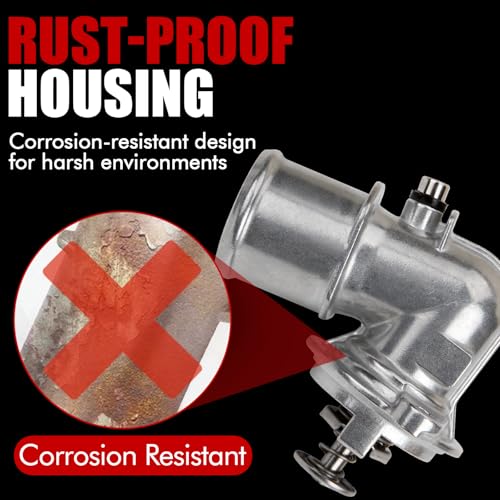 MITZONE Upgrade Aluminium Thermostat Housing Assembly Compatible with Jeep Grand Cherokee 2014-2021 Wrangler 2020-2022 Gladiator 2021 2022 Ram 1500 2014-2022 3.0L Diese Replace 902-3040 68253514AA - Image 5