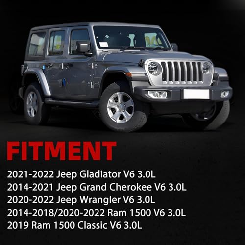 MITZONE Upgrade Aluminium Thermostat Housing Assembly Compatible with Jeep Grand Cherokee 2014-2021 Wrangler 2020-2022 Gladiator 2021 2022 Ram 1500 2014-2022 3.0L Diese Replace 902-3040 68253514AA - Image 2