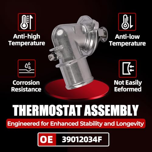 MITZONE Upgrade Aluminium Thermostat Housing Assembly Compatible with Jeep Grand Cherokee 2014-2021 Wrangler 2020-2022 Gladiator 2021 2022 Ram 1500 2014-2022 3.0L Diese Replace 902-3040 68253514AA - Image 4