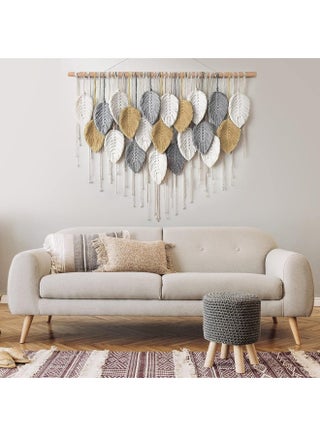 Leaf Wall Decoration Feather Chic Woven Art Handmade - pzsku/Z7AAEEE76149DBA0E6109Z/45/_/1728392663/d1c23859-b582-440b-a283-f7a109bf4331