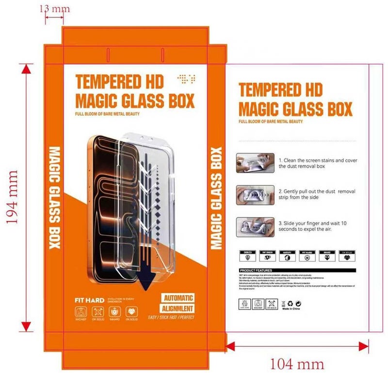 MS Glass Phone Case for iPhone 14 / 14 Plus / 14 Pro / 14 Pro Max with Anti-Peep and Anti-Fingerprint plus Shockproof plus Drop Protection plus Full Screen Coverage in White - Image 1