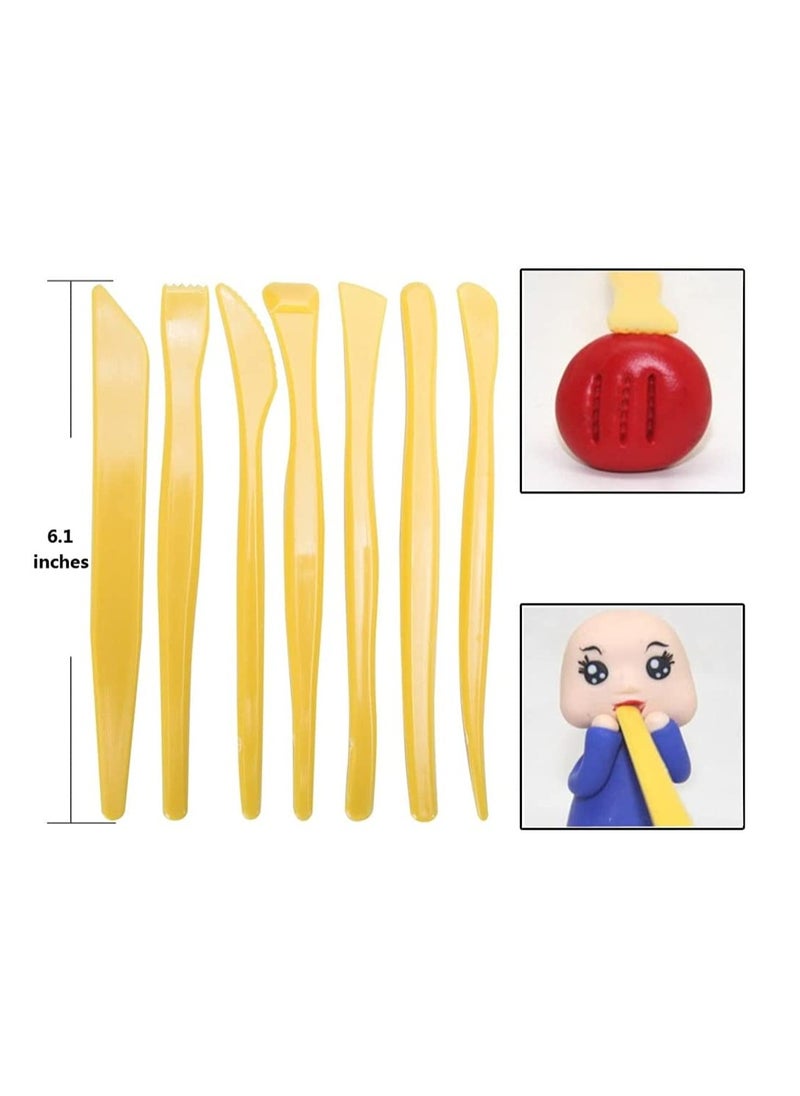 SYOSI - 25 Pcs Sculpting Tools Polymer Modeling Clay Pottery Tools Dotting Pen Silicone Tips Ball Stylus Ceramic Clay Indentation Tools Set Also for Cake Fondant Decoration - Image 1