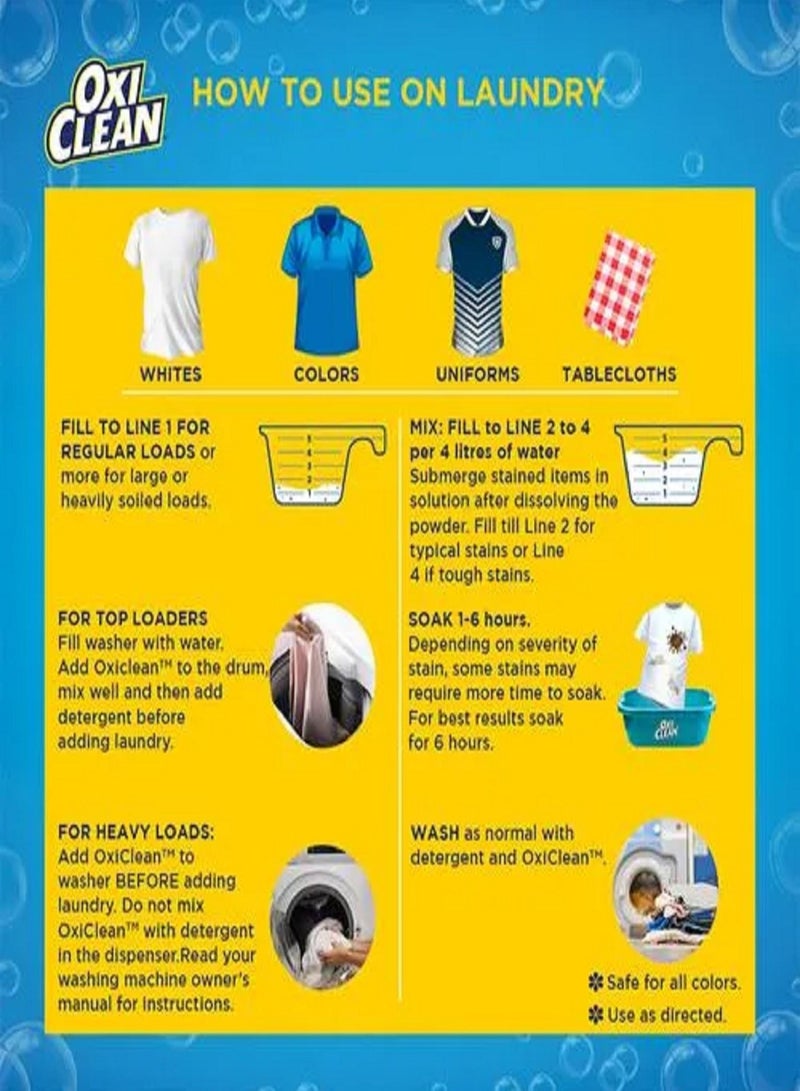 أوكسي كلين مسحوق تنظيف البقع المتعدد الأغراض - Image 3