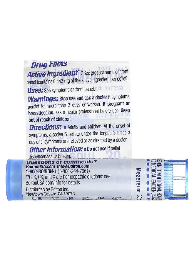Boiron Boiron, Mezereum, 30C, Sinus Pain Relief, Approx 80 Pellets  - Image 2