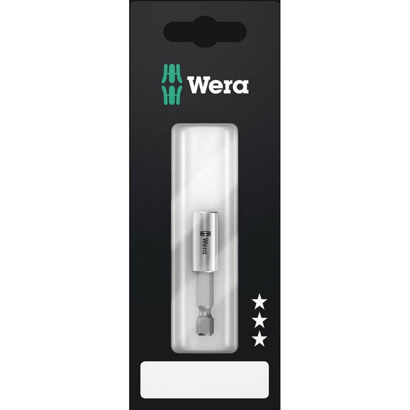 WERA Hexagon 89941 SB Stainless Steel Sleeve Universal Bit Holder 14 x 75mm - Image 2