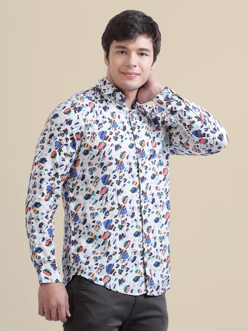 AMSWAN-WHITE-PRINTED-MENS-RAYON-SHIRT - Image 5