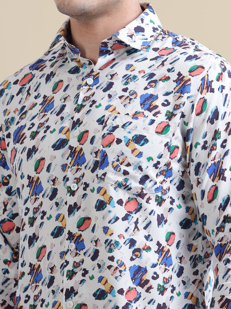 AMSWAN-WHITE-PRINTED-MENS-RAYON-SHIRT - Image 4