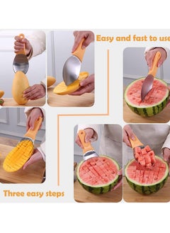 Grip Ez Mango Slicer Stainless Steel Peach Mango Splitter Slicer