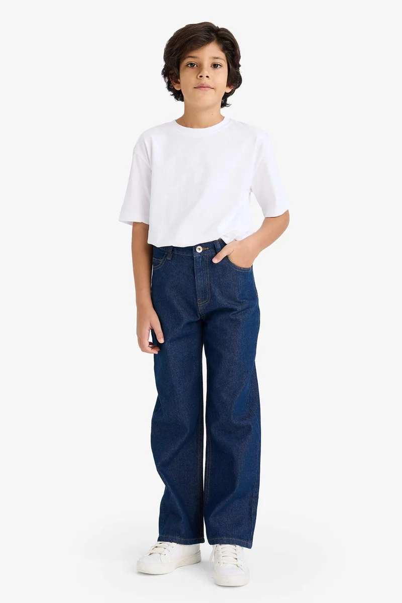 ديفاكتو Boy Wide Leg Straight Leg Jeans