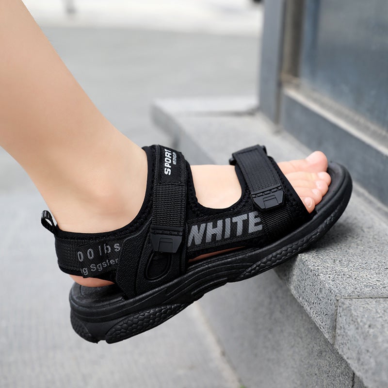 Boys Sandals Summer Children'S Soft Sole Medium And Large Boys Outdoor Sports Beach Shoes Summer Lightweight - Image 3