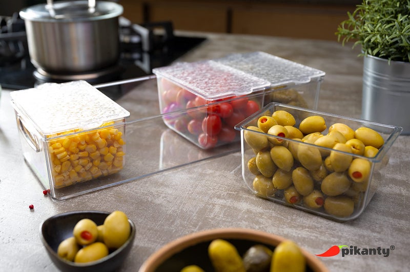 Pikanty - Condiment Server with 4 Removable Containers and Lids - Ideal for Parties, BBQs, and Picnics, Dishwasher Safe, and Made in the USA - Image 3
