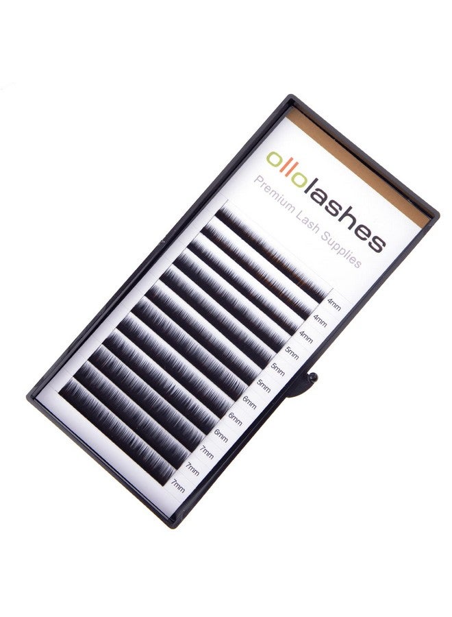 اولولاشز وصلات الرموش السفلية J Curl 0.05 مم Mix47Mm 4 مم 5 مم 6 مم 7 مم اللون الأسود ملحقات الرموش السفلية (Mix47Mm 0.05 J Curl) - Image 1