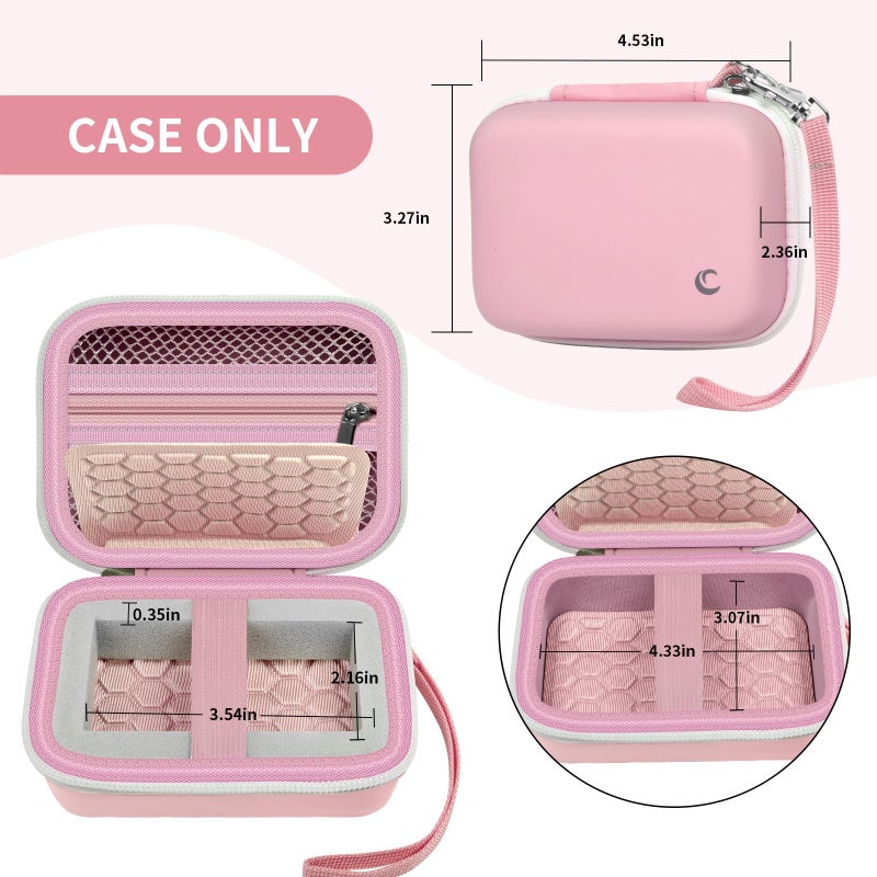 Comecase Carrying & Protective Case for Digital Camera, for CAMKORY/for Kodak Pixpro/for Canon PowerShot ELPH 180/190 / for Sony DSCW800 DSCW830 Cameras for Travel-Pink - Image 5