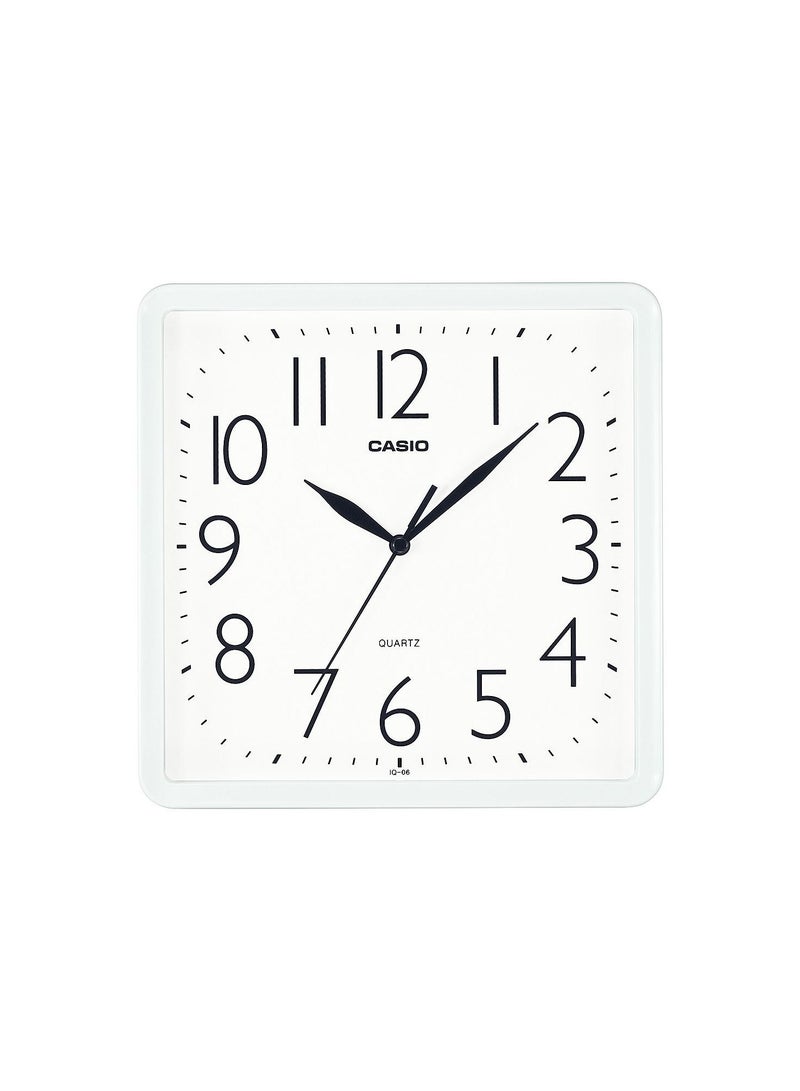 CASIO Wall clock Analog Square Shape White Dial IQ-06-7