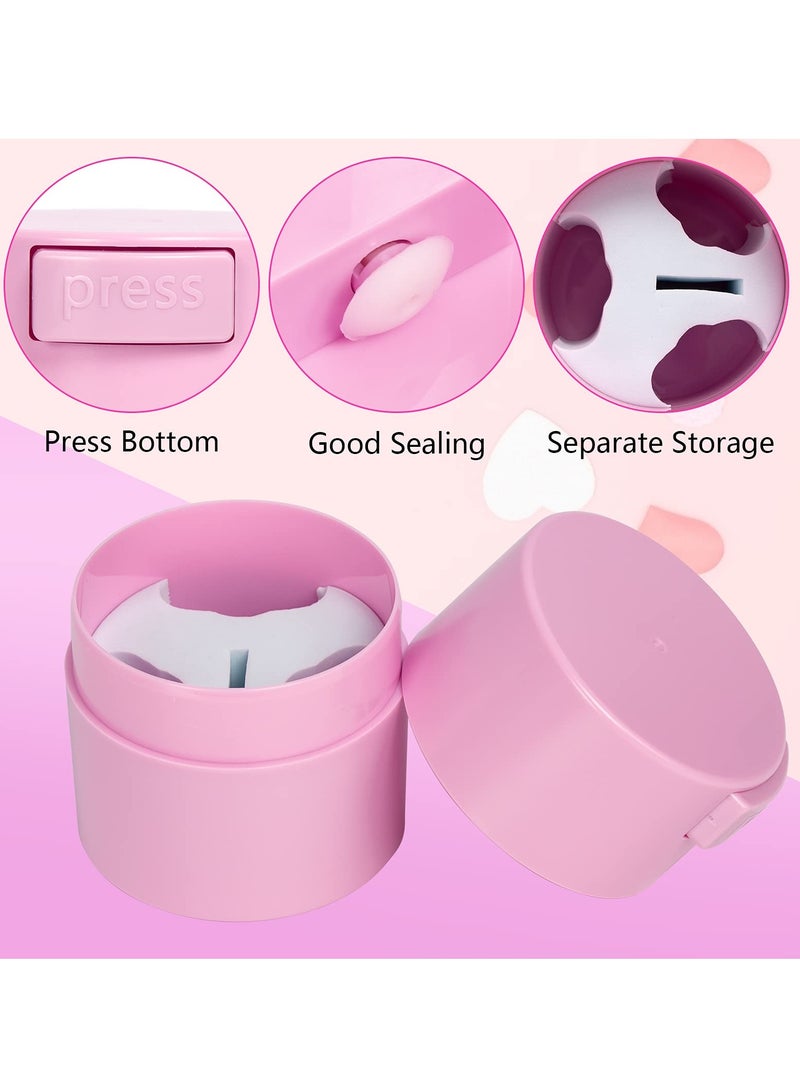 Eyelash Glue Storage Container Pink Sealing Extension Eyelash Glue Jar Storage Tank Eyelash Extensions Airtight Lash Glue Holder Tank Jar Adhesive Eyelash Extension Supplies Pink - Image 2