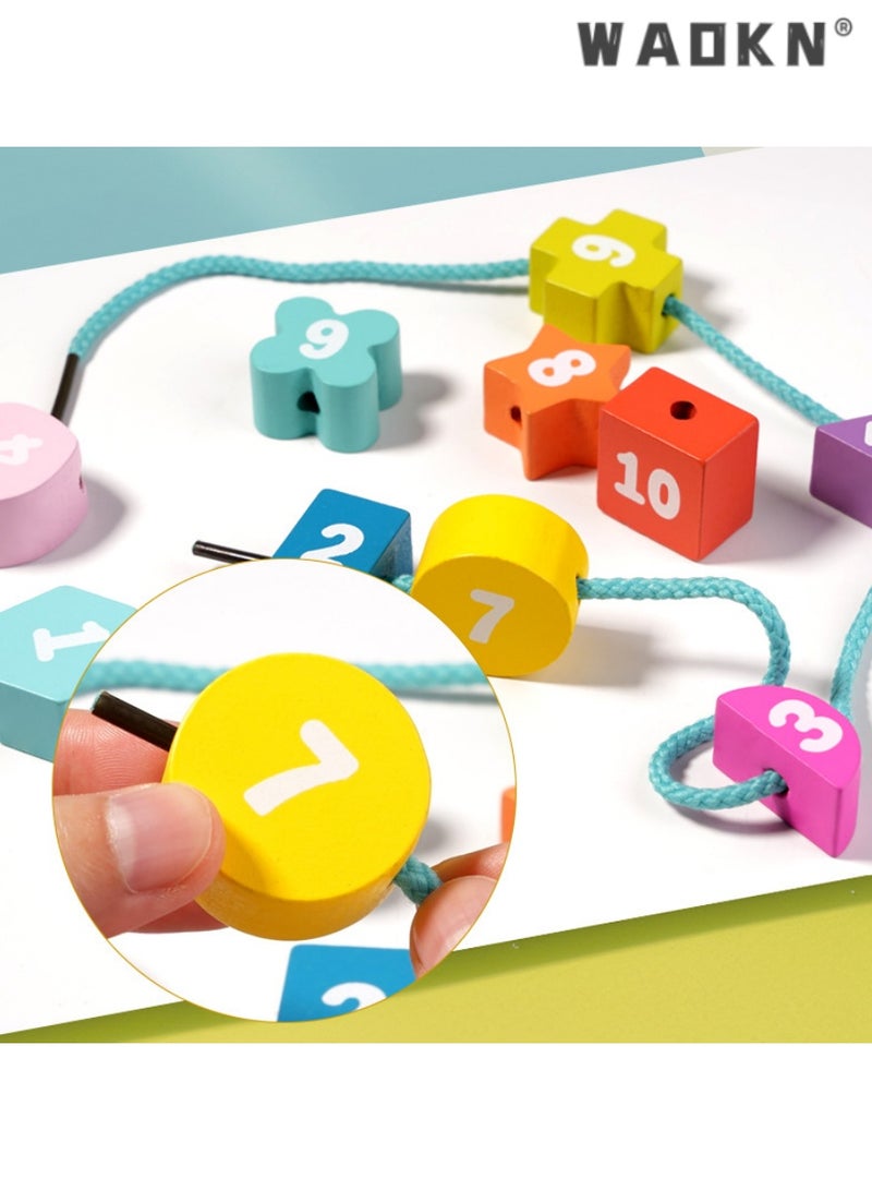 دبليو أيه أو كي أن لوحات الشكل الرقمي , ألعاب مطابقة الشكل الهندسي للأطفال , لوحات الأسلاك التعليمية , الخيار الأمثل لتعلم الأرقام والأشكال , أدوات المهارات الحركية الدقيقة للأطفال ما قبل المدرسة . - Image 4