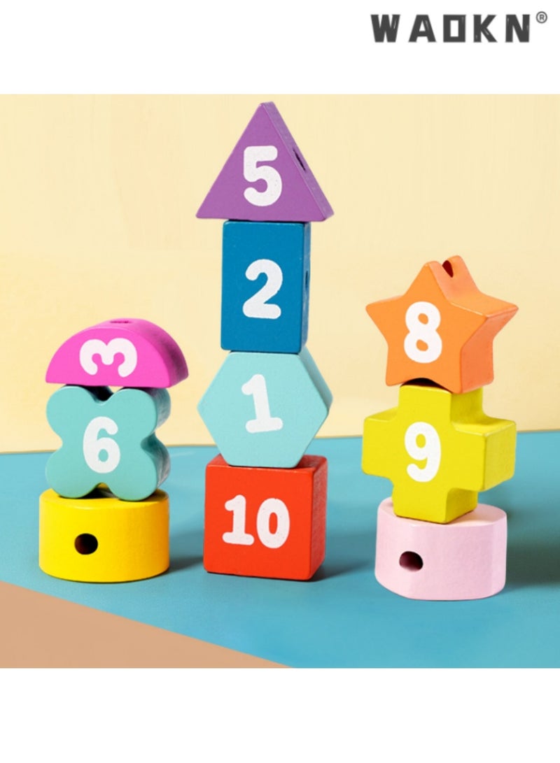 دبليو أيه أو كي أن لوحات الشكل الرقمي , ألعاب مطابقة الشكل الهندسي للأطفال , لوحات الأسلاك التعليمية , الخيار الأمثل لتعلم الأرقام والأشكال , أدوات المهارات الحركية الدقيقة للأطفال ما قبل المدرسة . - Image 5