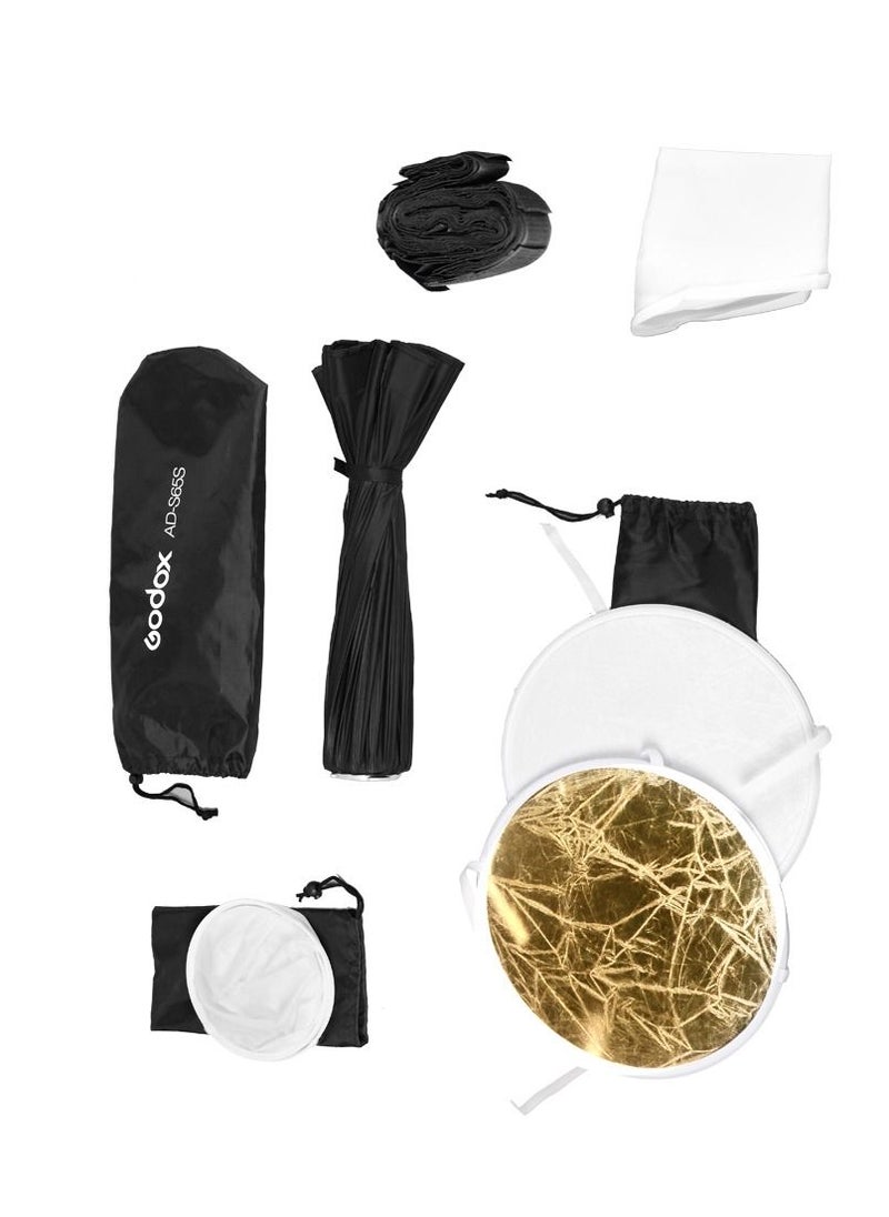 Godox - AD-S65S 65cm/ 25.6in Portable Deep Parabolic Softbox Umbrella - Image 1