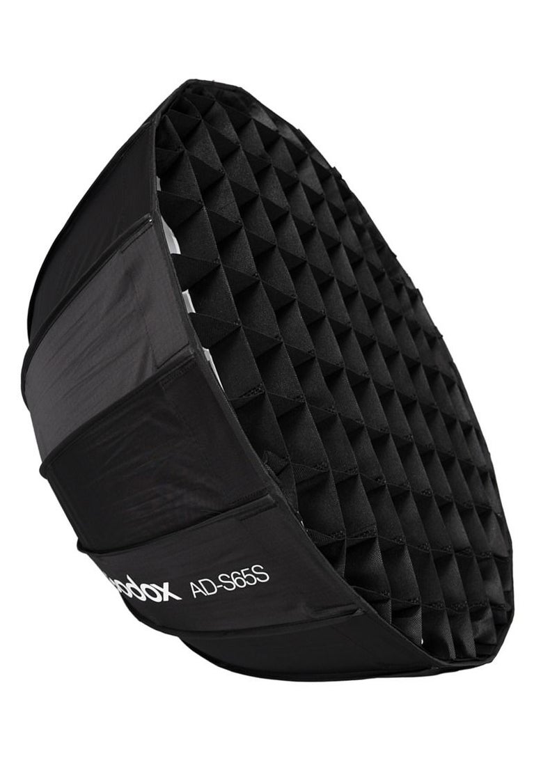Godox - AD-S65S 65cm/ 25.6in Portable Deep Parabolic Softbox Umbrella - Image 1