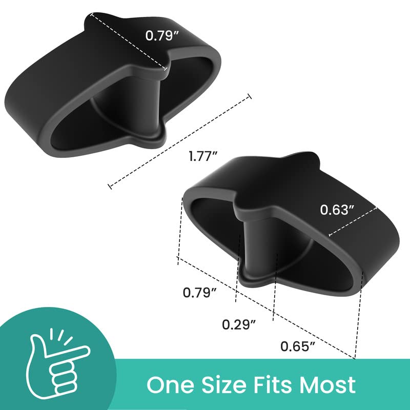 Welnove Pack of 12 Bunion Corrector Toe Separators with 2 Loops Big Toe Spacer Suitable for Bunion and Overlap Toe Black - Image 5
